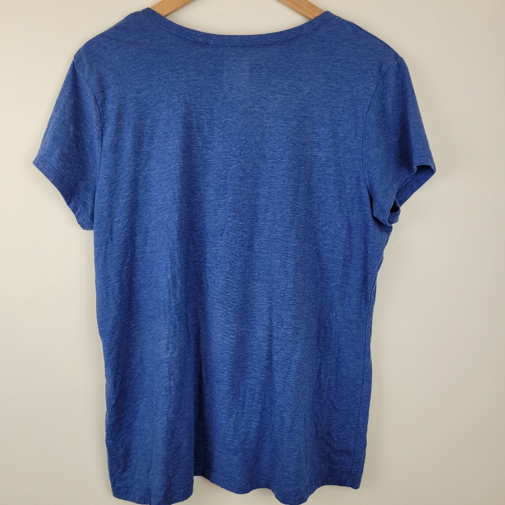 NFL New York Giants Women's V Neck Graphic Tee Shirt XL Blue - Picture 2 of 6